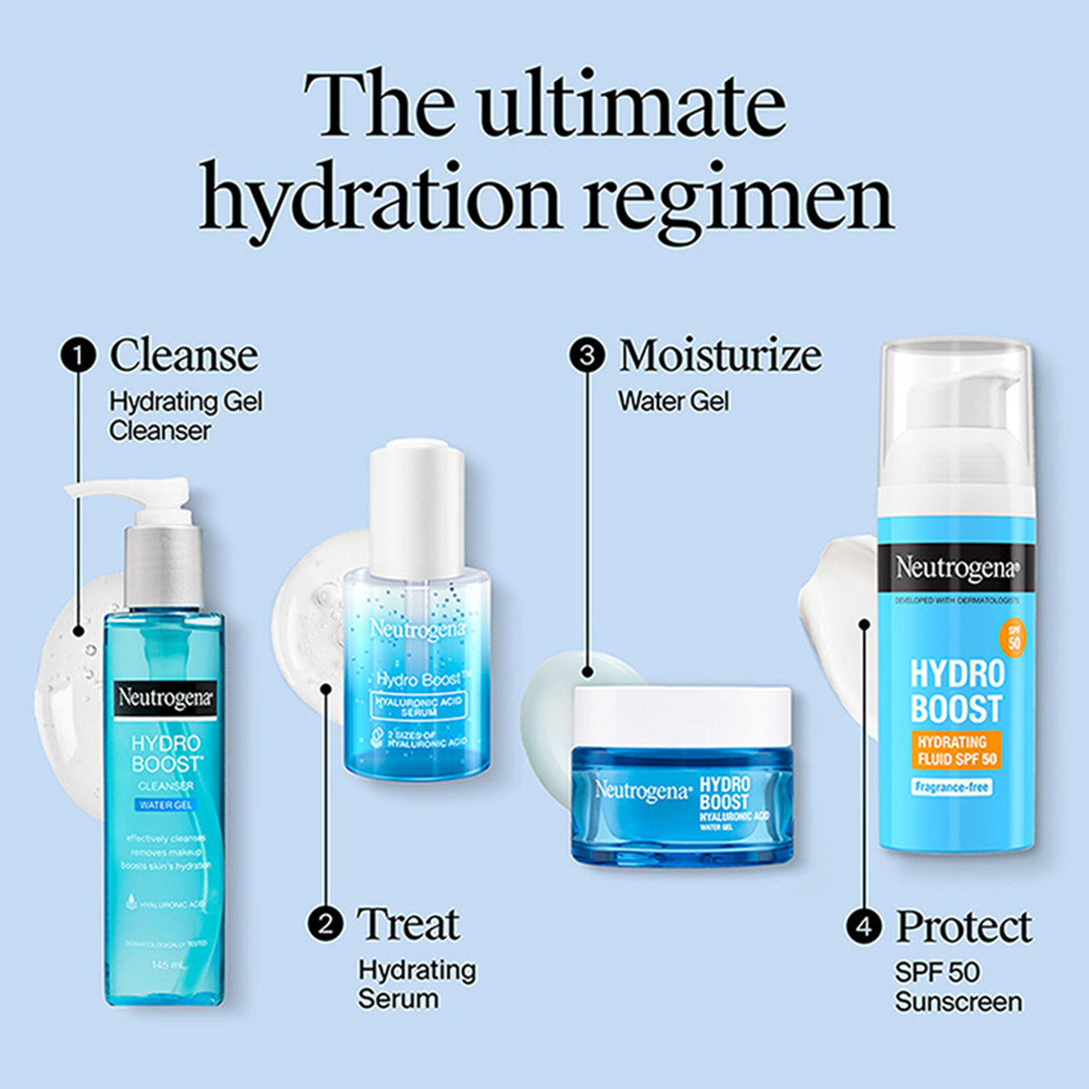 Neutrogena Hydro Boost Hyaluronic Acid Moisturizing Face Serum with Vitamin B5 for Dry & Normal Skin