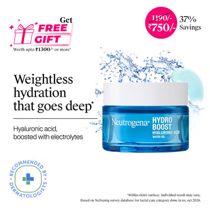 Neutrogena Hydro Boost Hyaluronic Acid Water Gel Light Face Moisturizer For Normal, Dry & Oily Skin