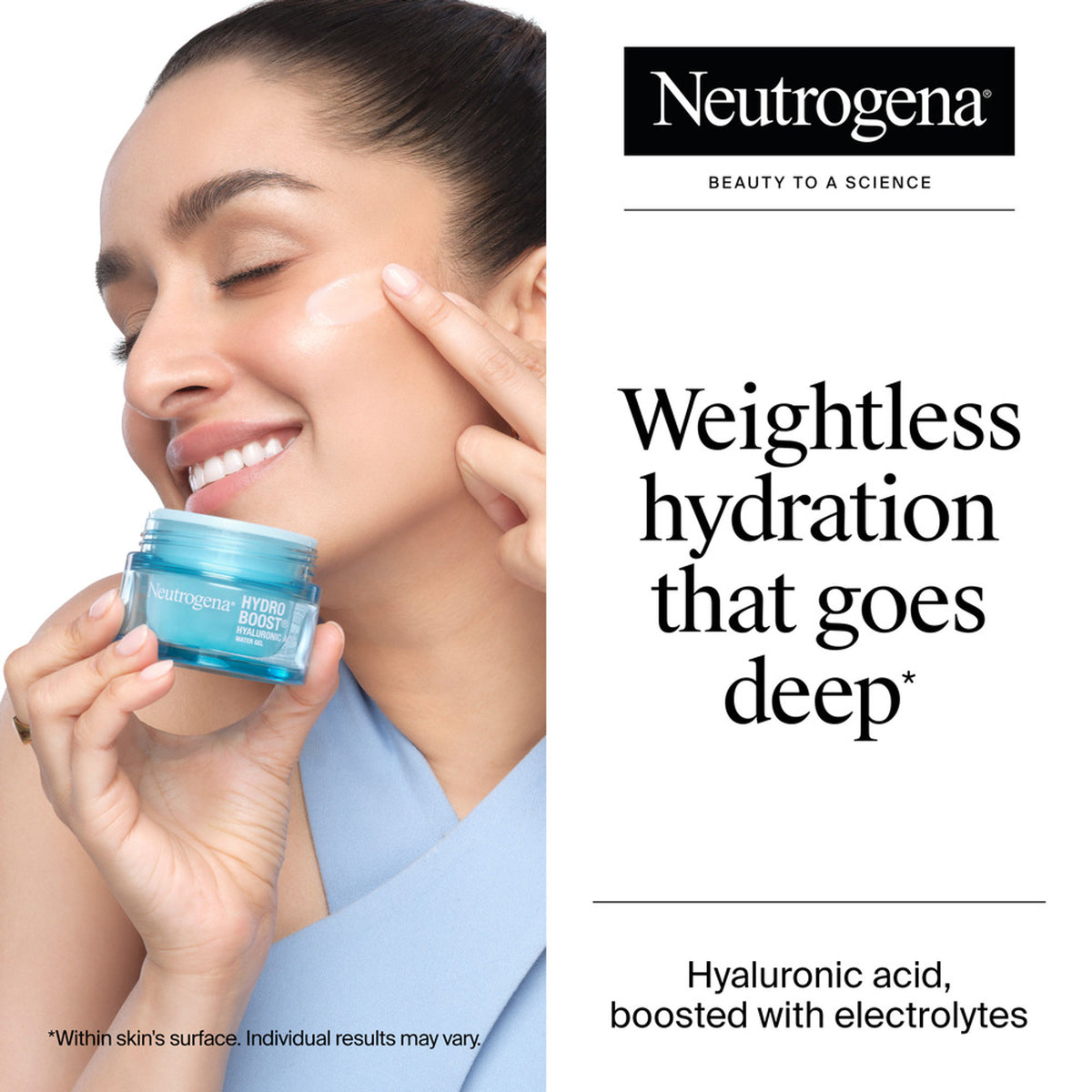 Neutrogena Hydro Boost Hyaluronic Acid Water Gel Light Face Moisturizer For Normal, Dry & Oily Skin