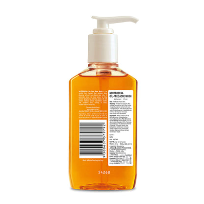 Neutrogena Oil Free Acne Cleansing Face Wash with 2% Salicylic Acid for Acne Prone & Oily Skin