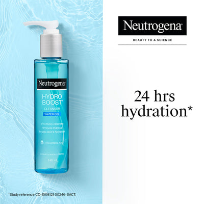 Neutrogena Hydro Boost Cleanser Water Gel Face Wash with Hyaluronic Acid for Normal & Sensitive Skin