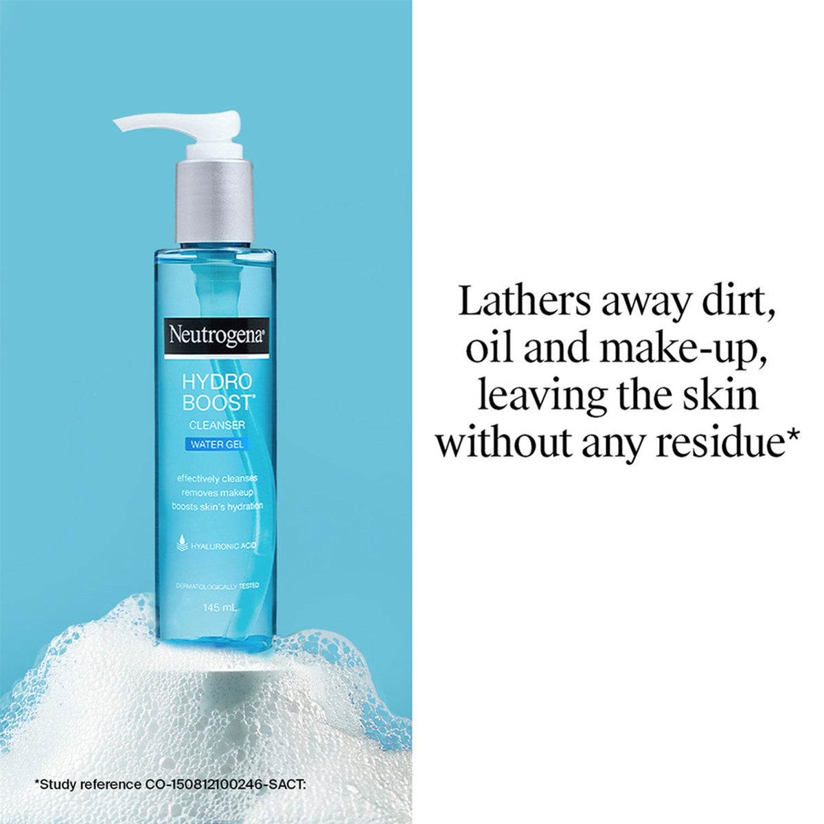 Neutrogena Hydro Boost Cleanser Water Gel Face Wash with Hyaluronic Acid for Normal & Sensitive Skin