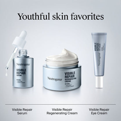 Neutrogena Visible Repair Retinol + Peptide Night Eye Cream For Anti-Ageing, Dark Circles & Wrinkles