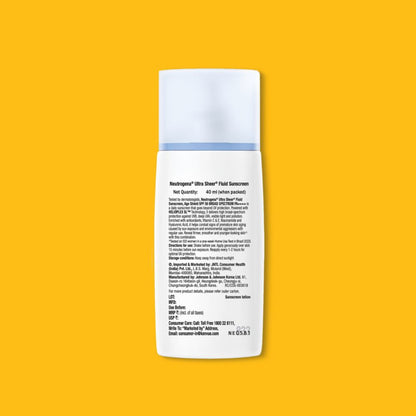 Neutrogena Ultrasheer Age Shield Fluid Face Sunscreen SPF 50+ PA++++