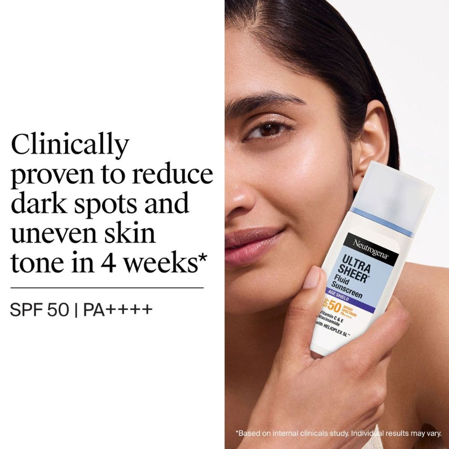 Neutrogena Ultrasheer Age Shield Fluid Face Sunscreen SPF 50+ PA++++