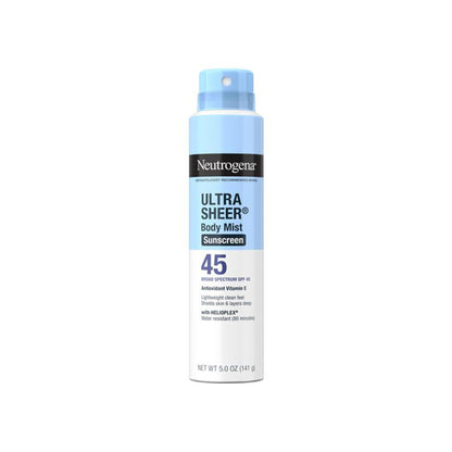 Neutrogena Ultra Sheer Body Mist Sunscreen Broad Spectrum SPF 45