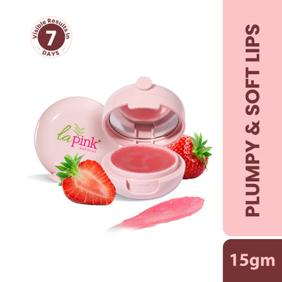 La Pink Tinted Lip Balm With Shea Kokum Butter Deep Nourishment And Hydration - Strawberry