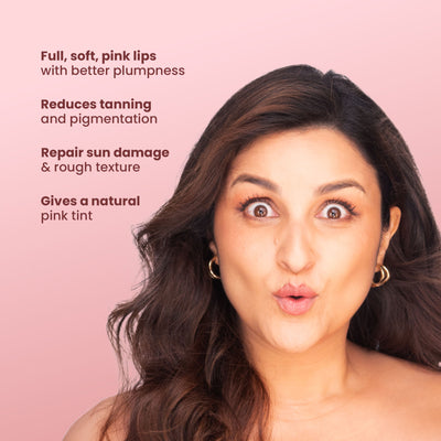La Pink Tinted Lip Balm With Shea Kokum Butter Deep Nourishment And Hydration - Strawberry