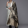 Dhiyona VA Women's Grey & Black Kurta with Trousers & Dupatta