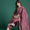 Indyancart IE Floral Embroidered Thread Work Kurta with Trousers & With Dupatta
