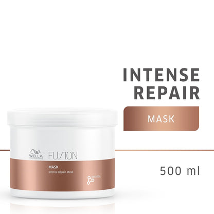 Wella Professionals Fusion Intense Repair Hair Mask for Frizzy & Damaged Hair with Silk Amino Acids