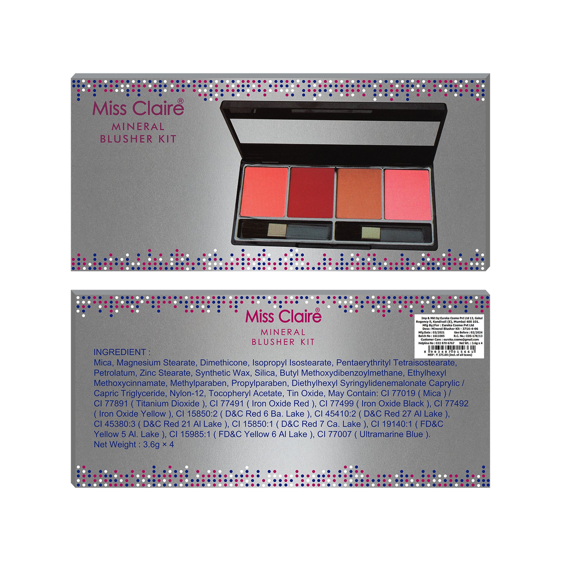 Miss Claire Mineral Blusher Kit - 3716-4-6