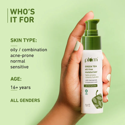 Plum Goodness Green Tea Oil-Free Moisturizer For Oily & Acne-Prone Skin