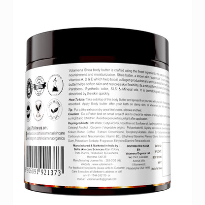 Volamena Shea Body Butter for Women & Men