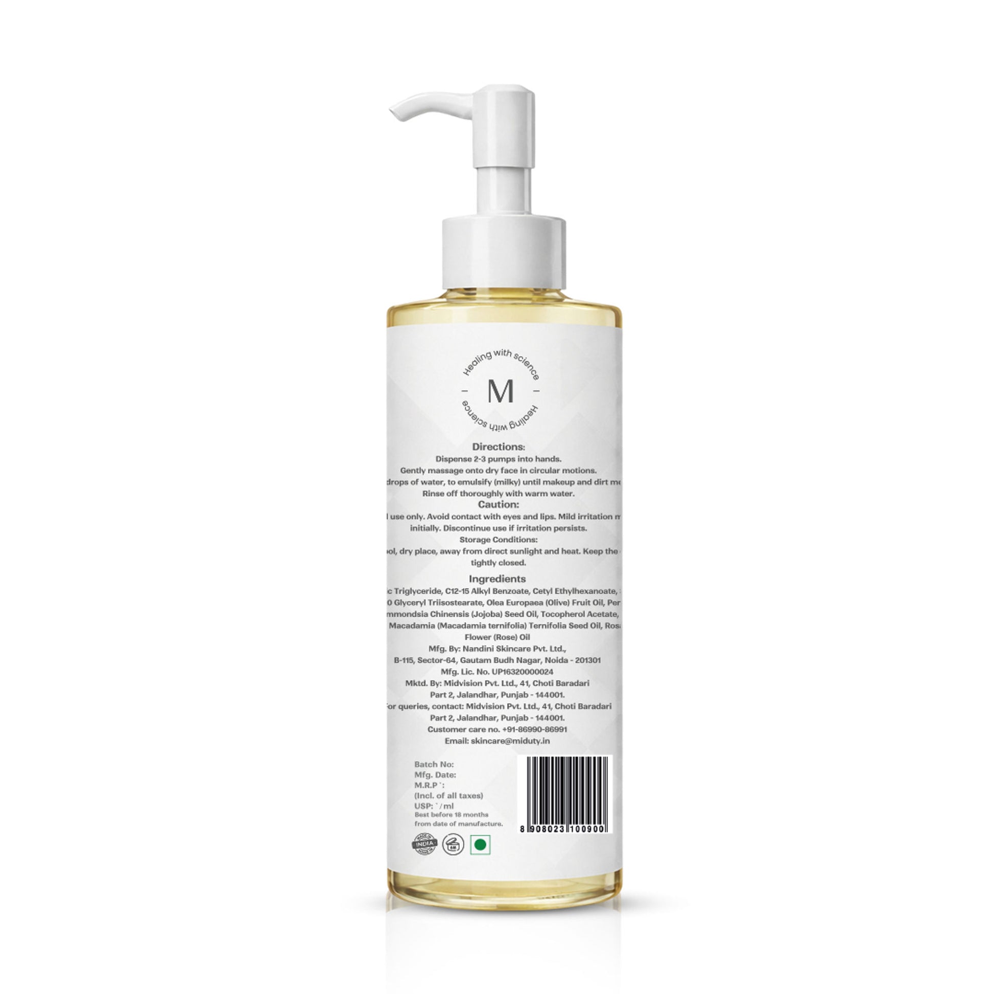 Miduty Deep Pore Cleansing Oil Non-Comedogenic Gentle Cleanser