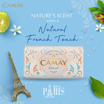 Camay Natural Cedarwood & Bergamot Beauty Soap - Pack Of 4