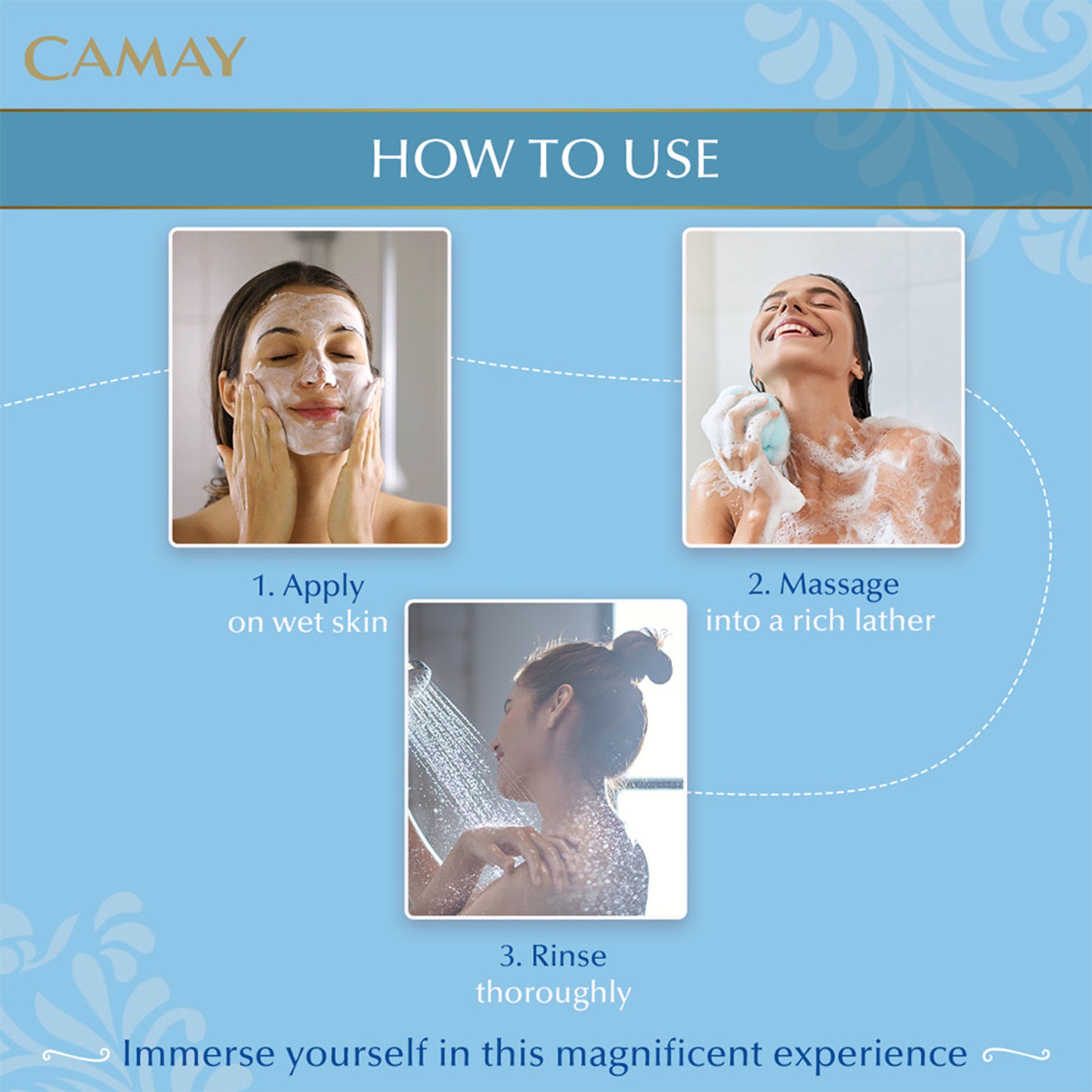 Camay Natural Cedarwood & Bergamot Beauty Soap - Pack Of 4