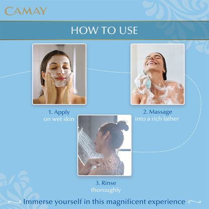 Camay Natural Cedarwood & Bergamot Beauty Soap - Pack Of 4