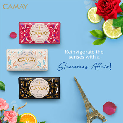 Camay Natural Cedarwood & Bergamot Beauty Soap - Pack Of 4