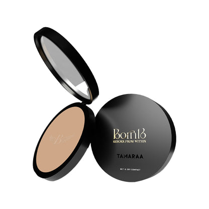 Born16 Tamaraa Wet & Dry Compact Powder - Kingdoms Sand