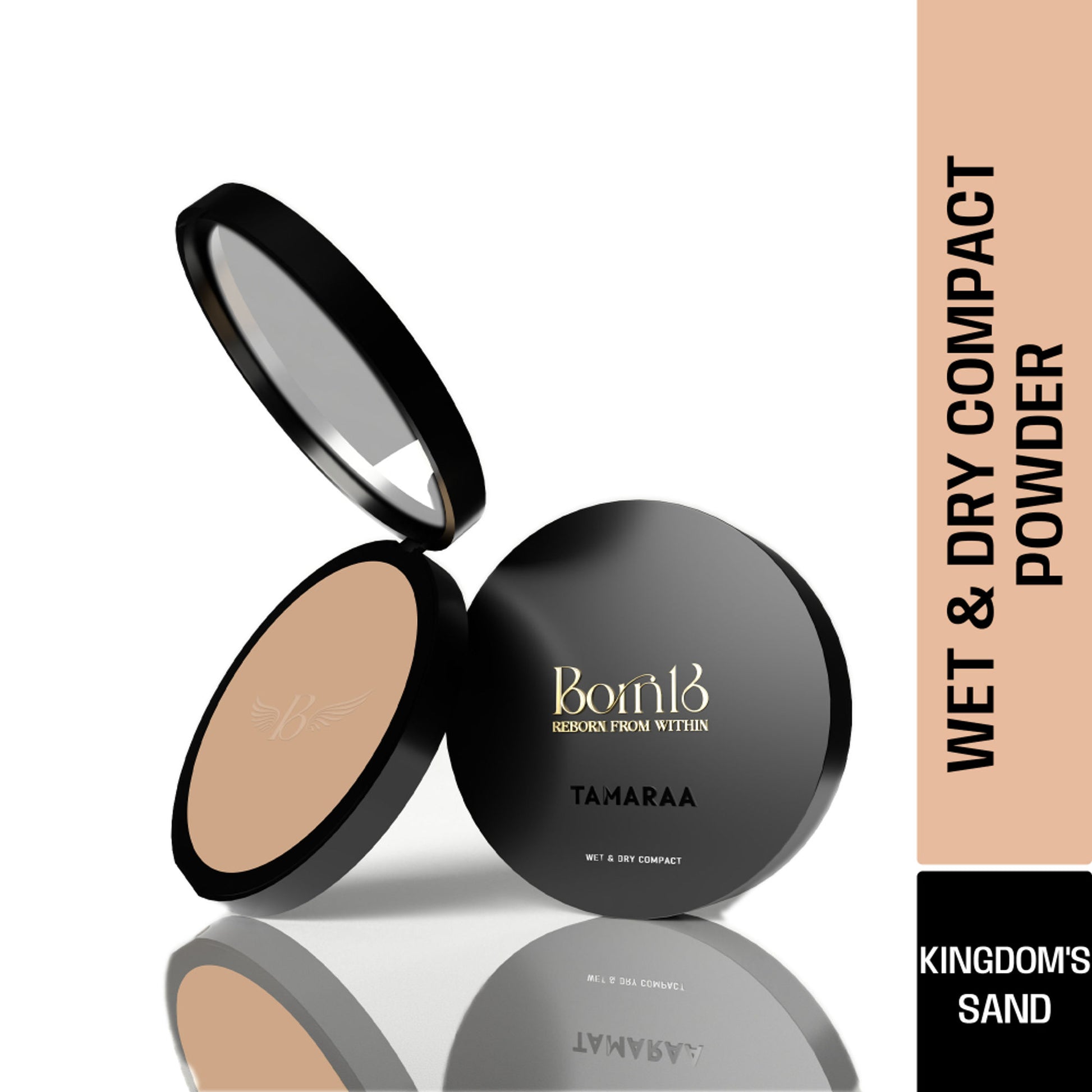 Born16 Tamaraa Wet & Dry Compact Powder - Kingdoms Sand