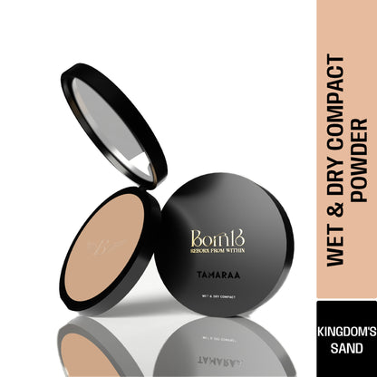 Born16 Tamaraa Wet & Dry Compact Powder - Kingdoms Sand