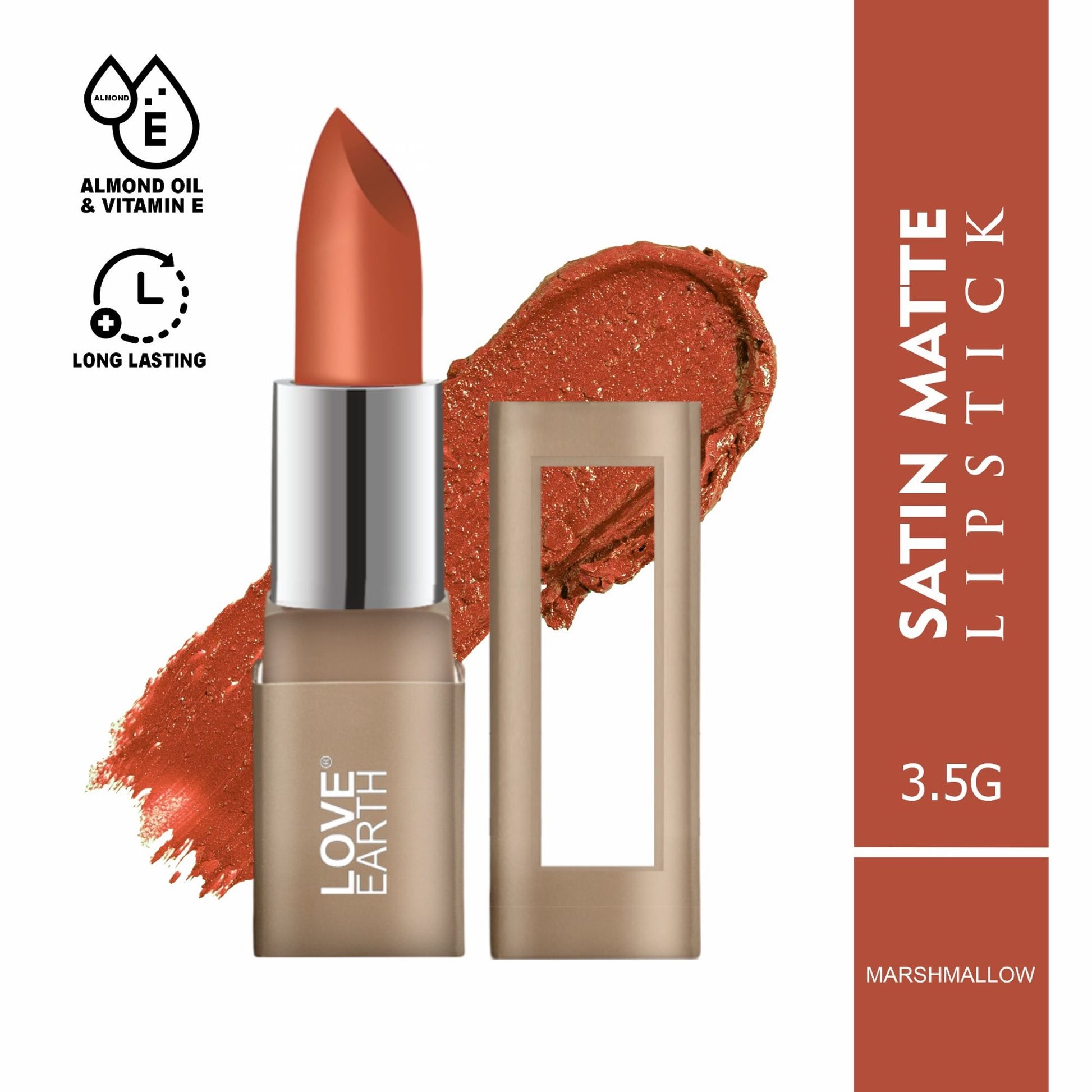 Love Earth Satin Matte Lipstick - Marshmallow