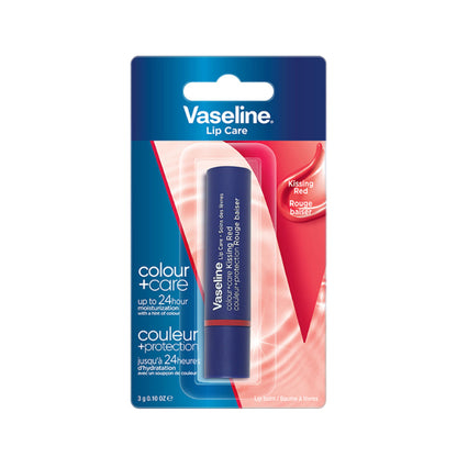 Vaseline Lip Care Colour + Care Tinted Lip Balm Stick - Kissing Red
