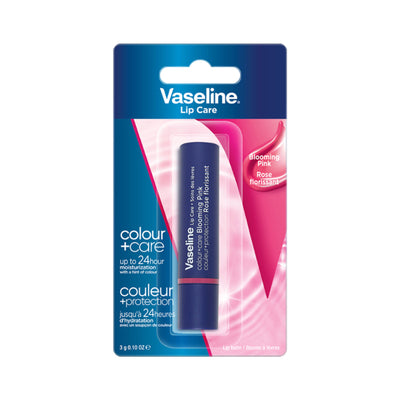 Vaseline Lip Care Colour + Care Tinted Lip Balm Stick - Blooming Pink