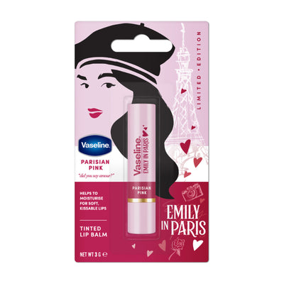 Vaseline Emily In Paris Tinted Lip Balm Stick - Parisian Pink
