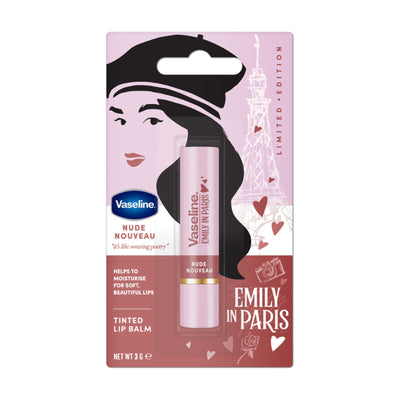 Vaseline Emily In Paris Tinted Lip Balm Stick - Nude Nouveau
