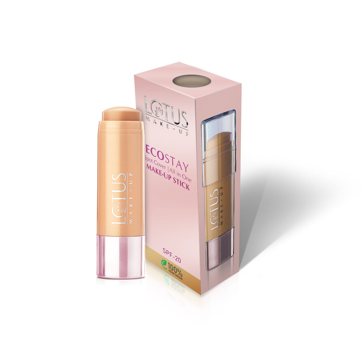 Lotus Make-Up Ecostay Spot Cover All-in-One Make-Up Stick SPF20 - Natural Honey