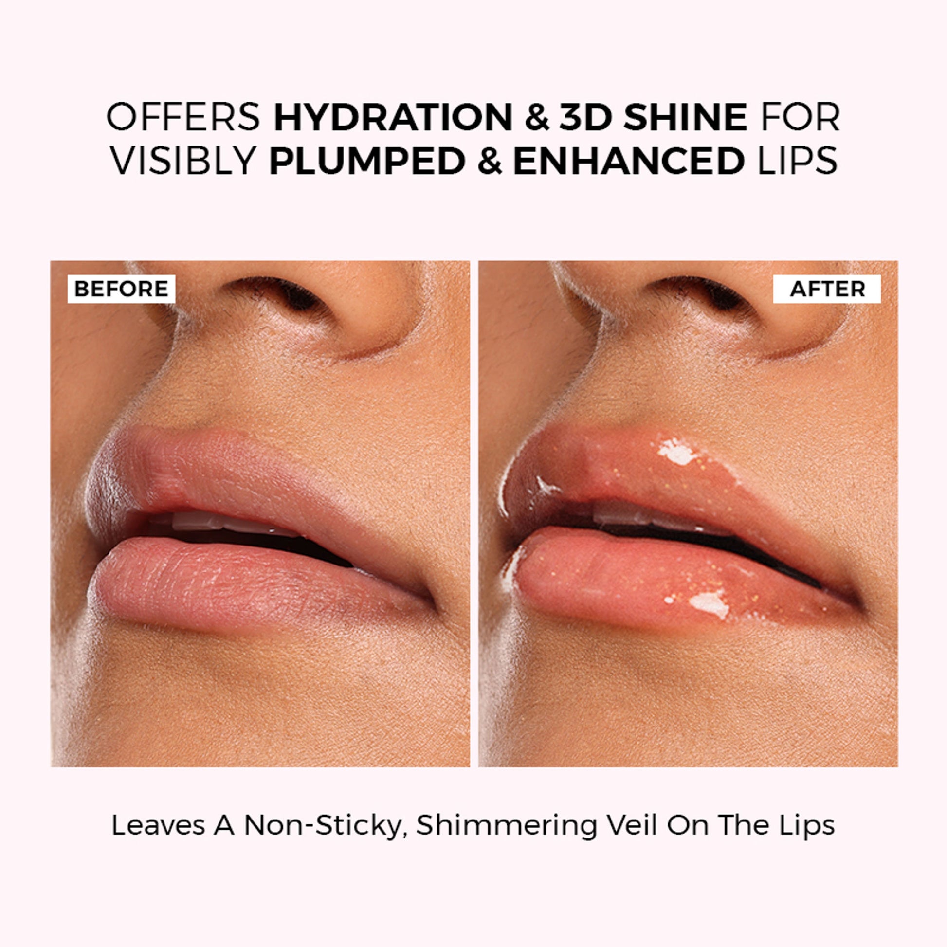 Praush Pout Cushion Luxe Lip Oil - Satin-Shimmery