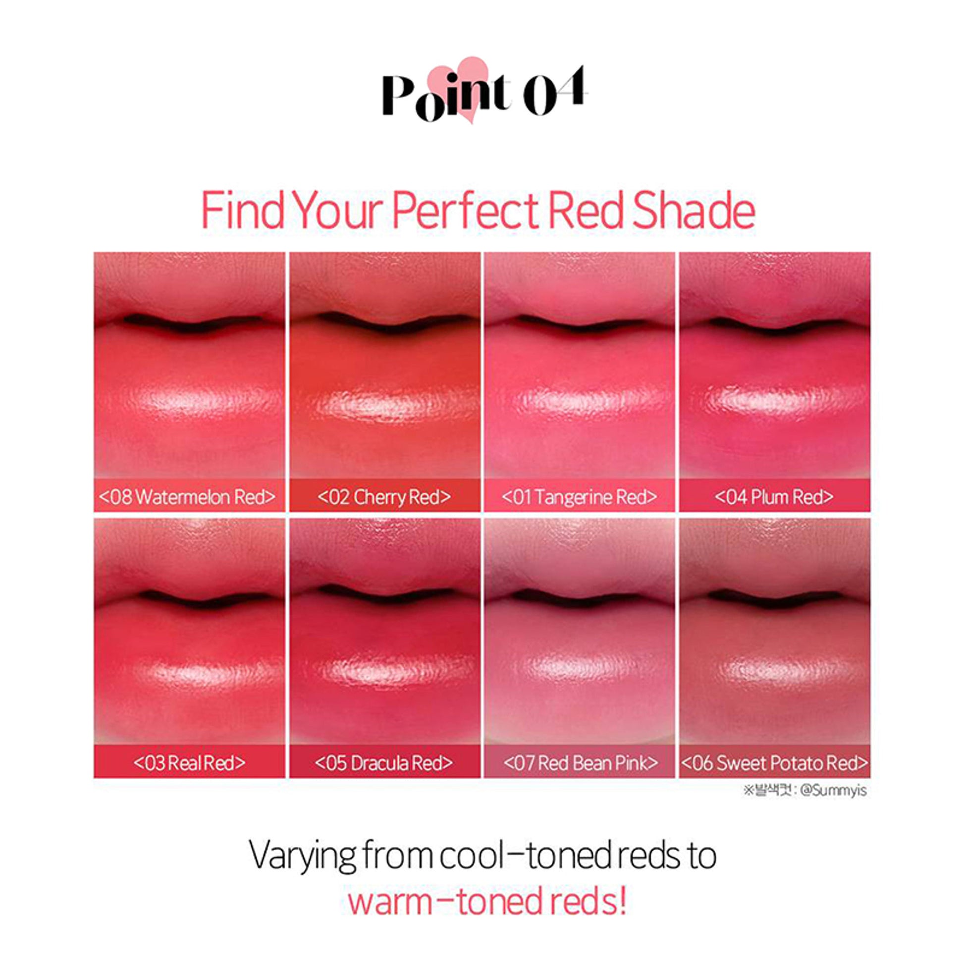 ETUDE Dear Darling Water Gel Tint Lipstick - Sweet Potato Red