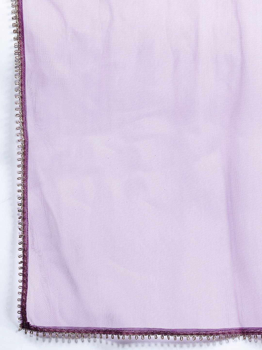 Indyancart IE Plus Size Yoke Design Zari Pure Cotton Kurta With Trousers & Dupatta