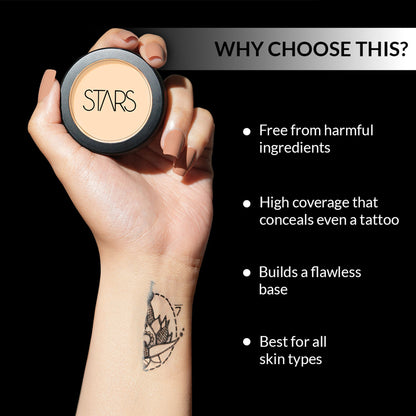 Stars Cosmetics Make up foundation Derma Series For Face Makeup Creamy Matte Finish - DJ4