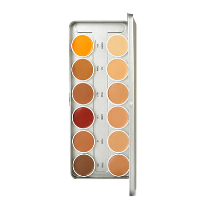 Stars Cosmetics 12 Colour Shades Palette For Face Makeup Matte Finish - Multicolor