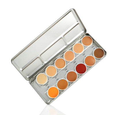 Stars Cosmetics 12 Colour Shades Palette For Face Makeup Matte Finish - Multicolor