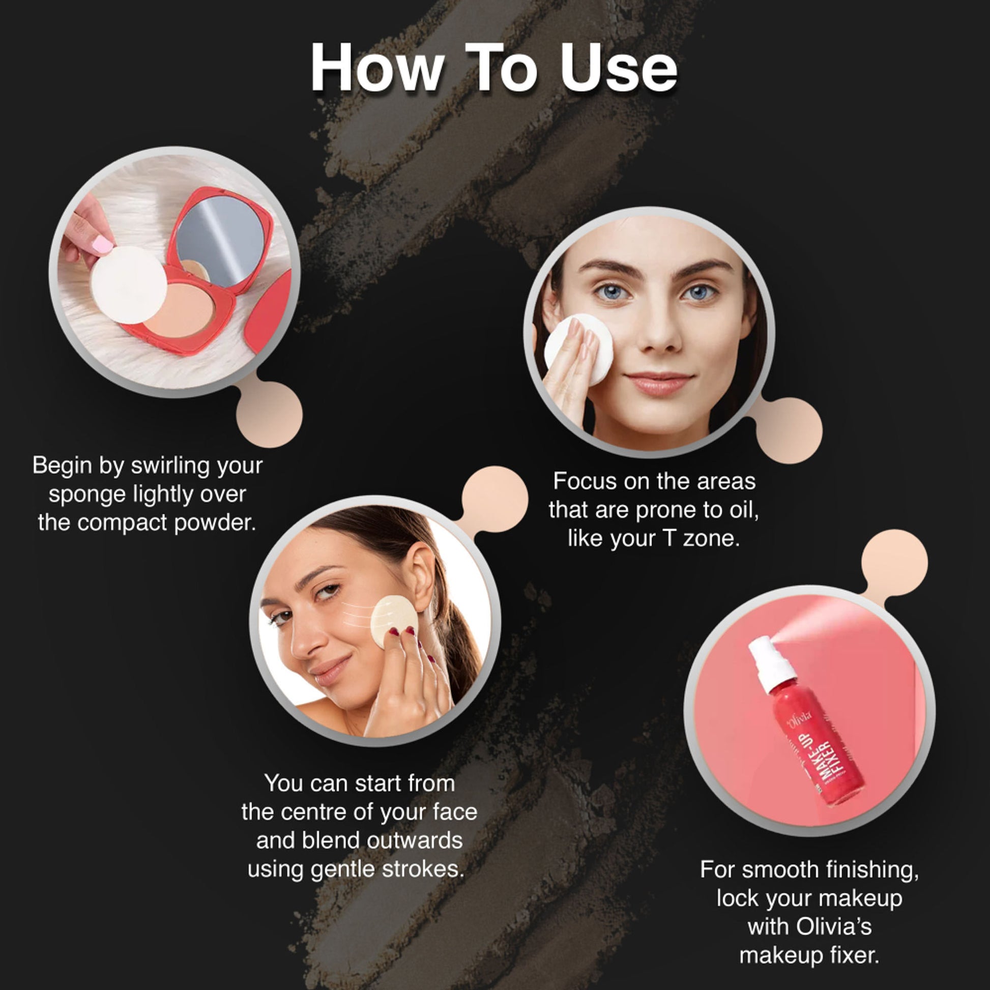 Olivia Skinsync Compact Powder - 03 Peach Pie
