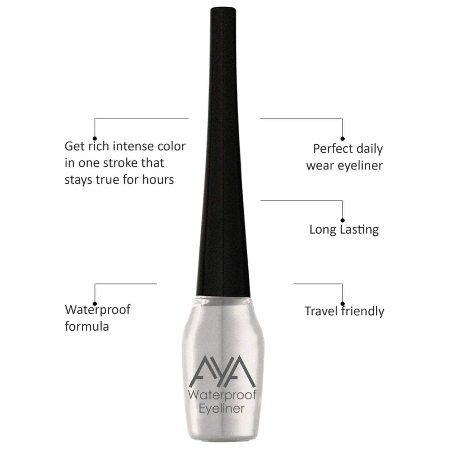 AYA Waterproof Eyeliner - Silver