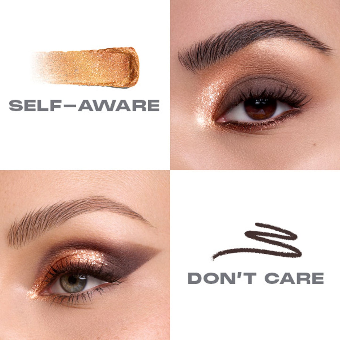 MORPHE Mixed Signals Dual Ended Cream & Liquid Shadow Stick - Self-aware Don't Care