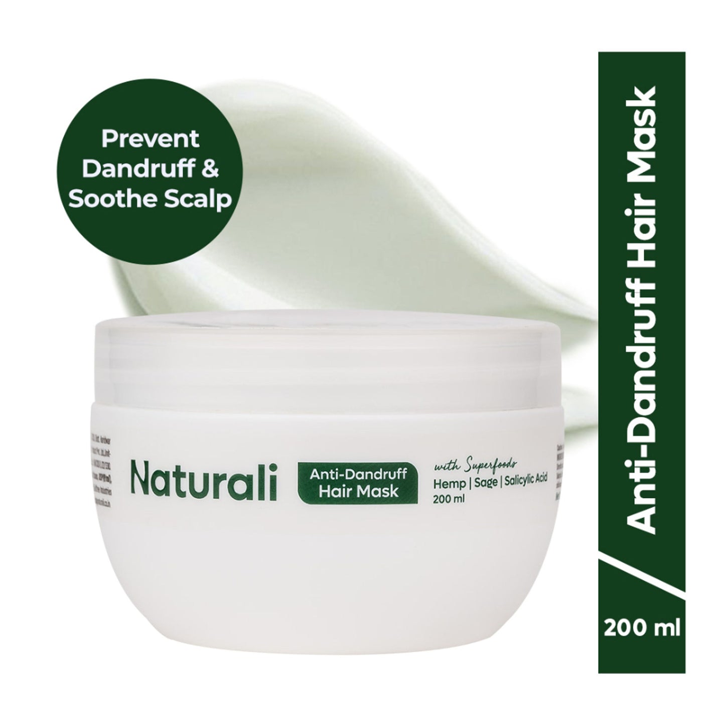Naturali Anti-Dandruff Hair Mask With Hemp, Sage & Salicylic Acid