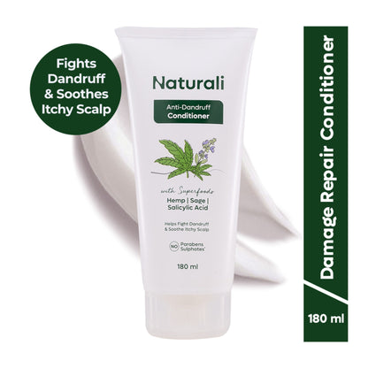 Naturali Anti-Dandruff Conditioner With Hemp, Sage & Salicylic Acid