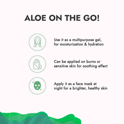 Kapiva Aloe Vera Gel Hydrating and Moisturizing Gel for Face & Hair Multipurpose Gel