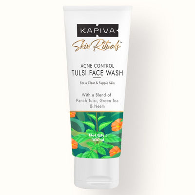 Kapiva Acne Control Tulsi Face Wash Reduces Active Acne & Scars, for All Skin Types