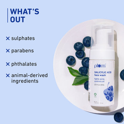 1% Encapsulated Salicylic Acid Foaming Face Wash For Acne-Prone Skin