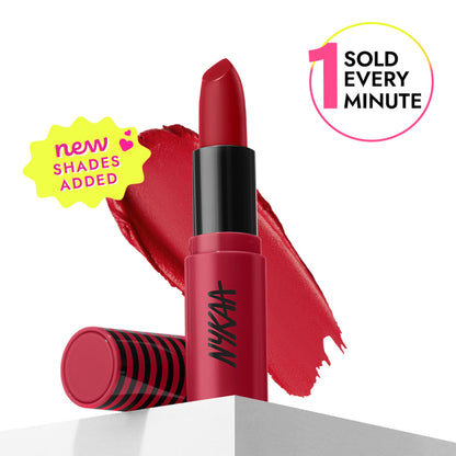 Nykaa Cosmetics So Creme! Creamy Matte Lipstick - Red Moment