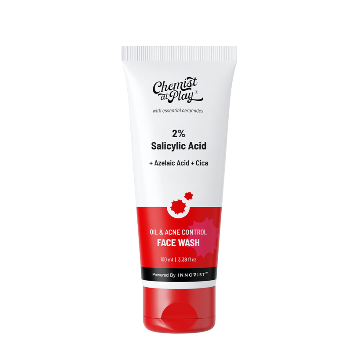 Chemist at Play 2% Salicylic Acid Face Wash with Niacinamide for oily skin, oil cleanser for clear, refreshed complexion