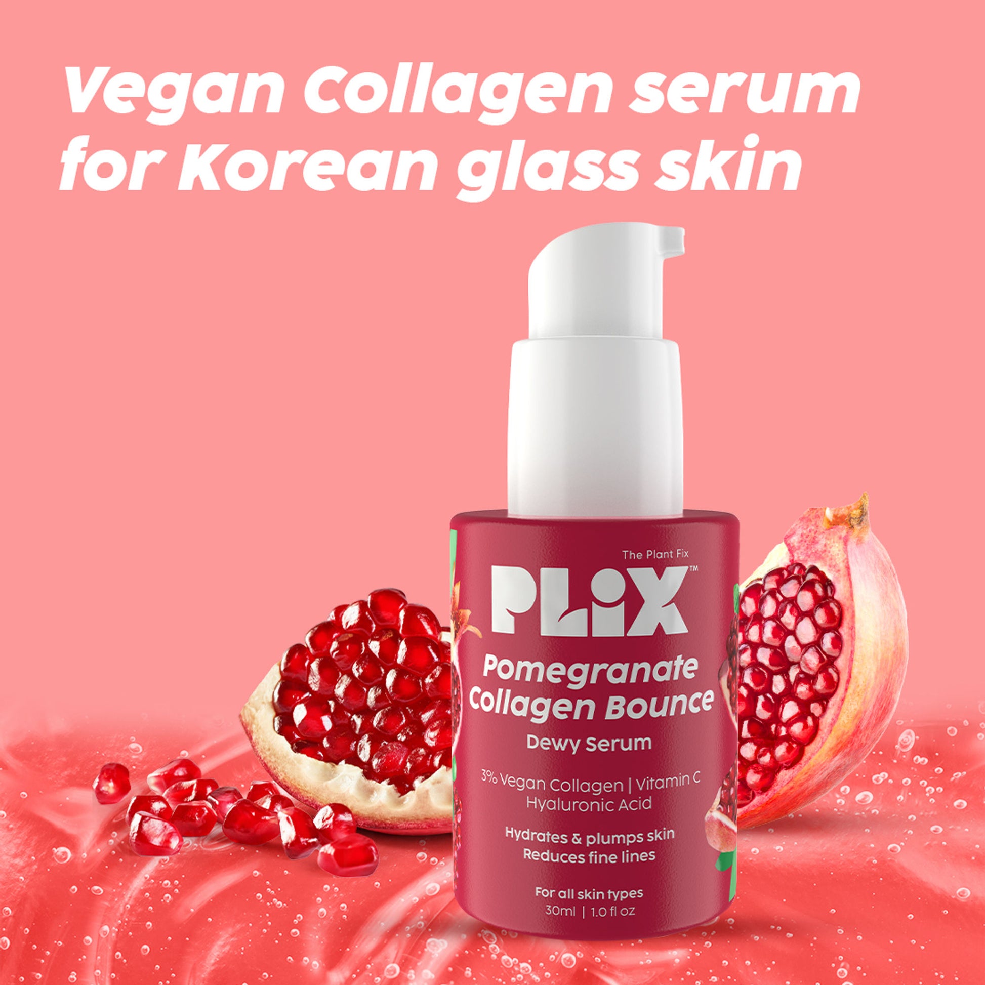 Plix Pomegranate Collagen Bounce Serum