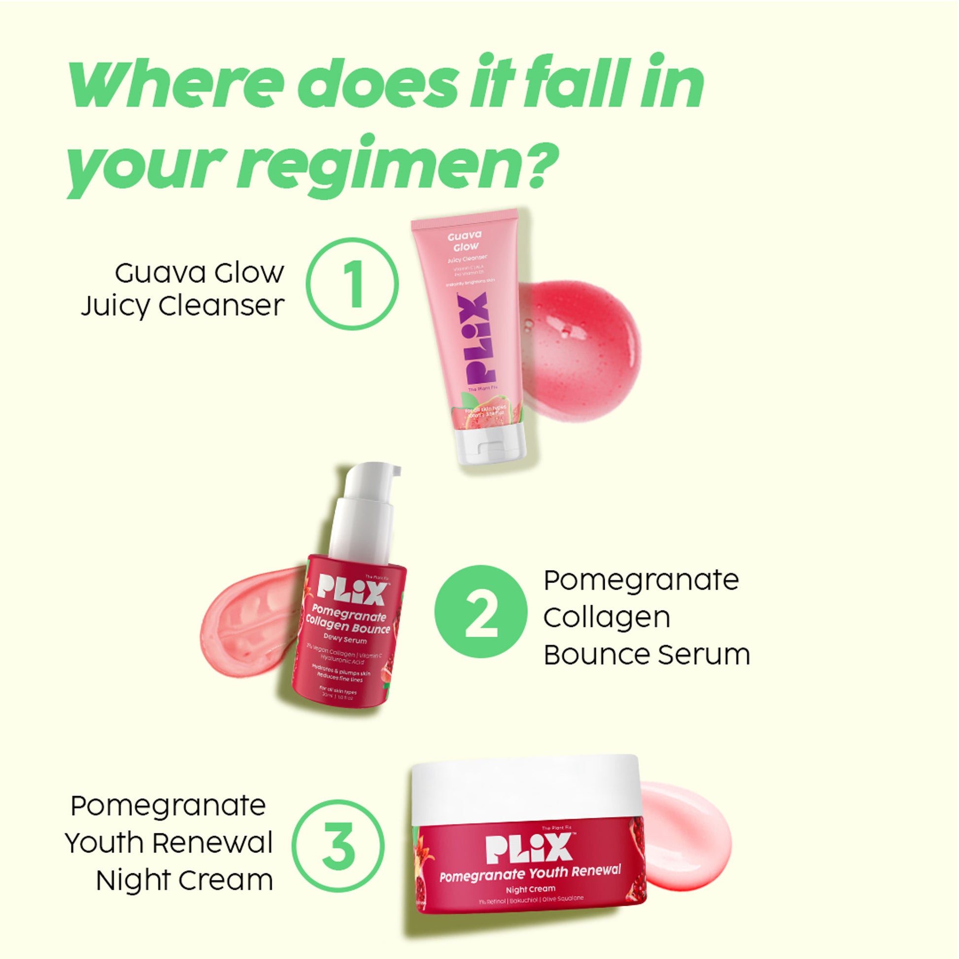 Plix Pomegranate Collagen Bounce Serum